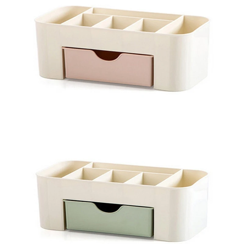 

Desktop Storage Box Cosmetics Makeup Storage Drawer Type Box Saving Space