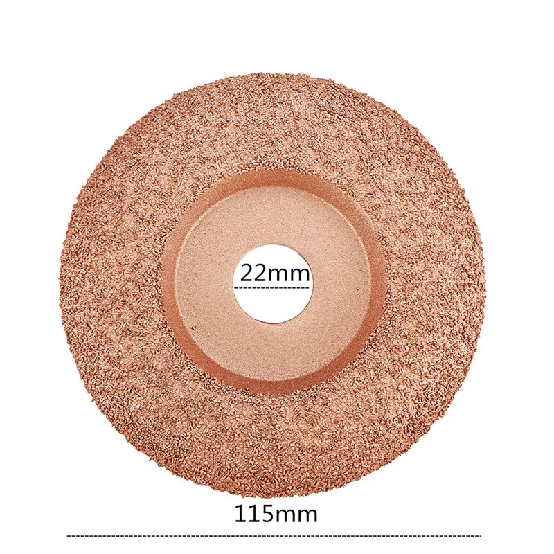 New 4-1/2 Inch Tungsten Carbide Coating Wood Carving Disc Shaping Disc for Angle Grinder