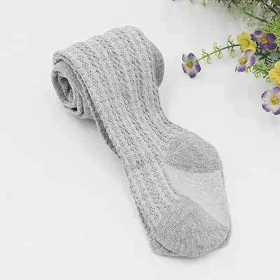 Новые повседневные милые носки для маленьких девочек Детские хлопковые теплые колготки для маленьких девочек, длинные носки - Цвет: light grey