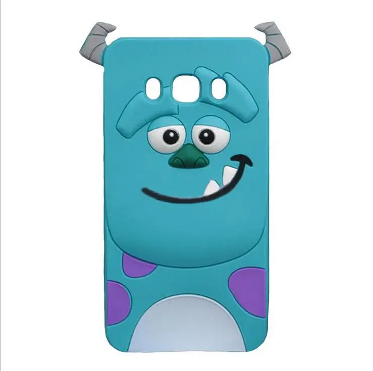 3D Cartoon animal Silicone cute Rubber back cover For Samsung Galaxy A310 A5 A510 A7 J1Ace J120 J5 J510 J7 2016 S4 S5 S6 S7 Case
