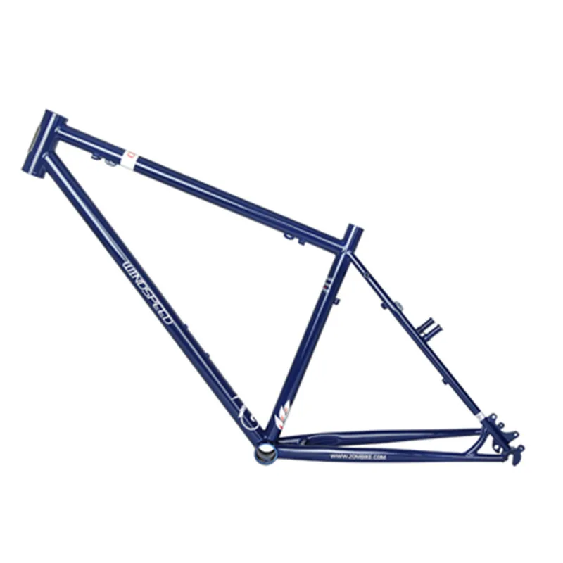 Windspeed CR-9 MTB рама вилка 26 ''диск+ V тормоз CR-MO сталь 4130 горный велосипед рама - Цвет: Blue 17inch