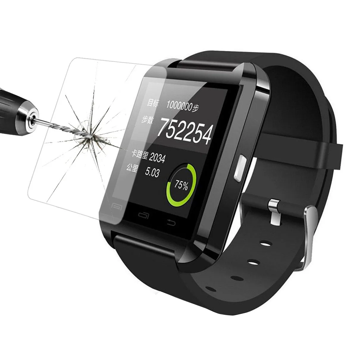 Прозрачная защитная пленка для ЖК-экрана смарт-часов U8 Bluetooth 6M9 Прямая поставка |