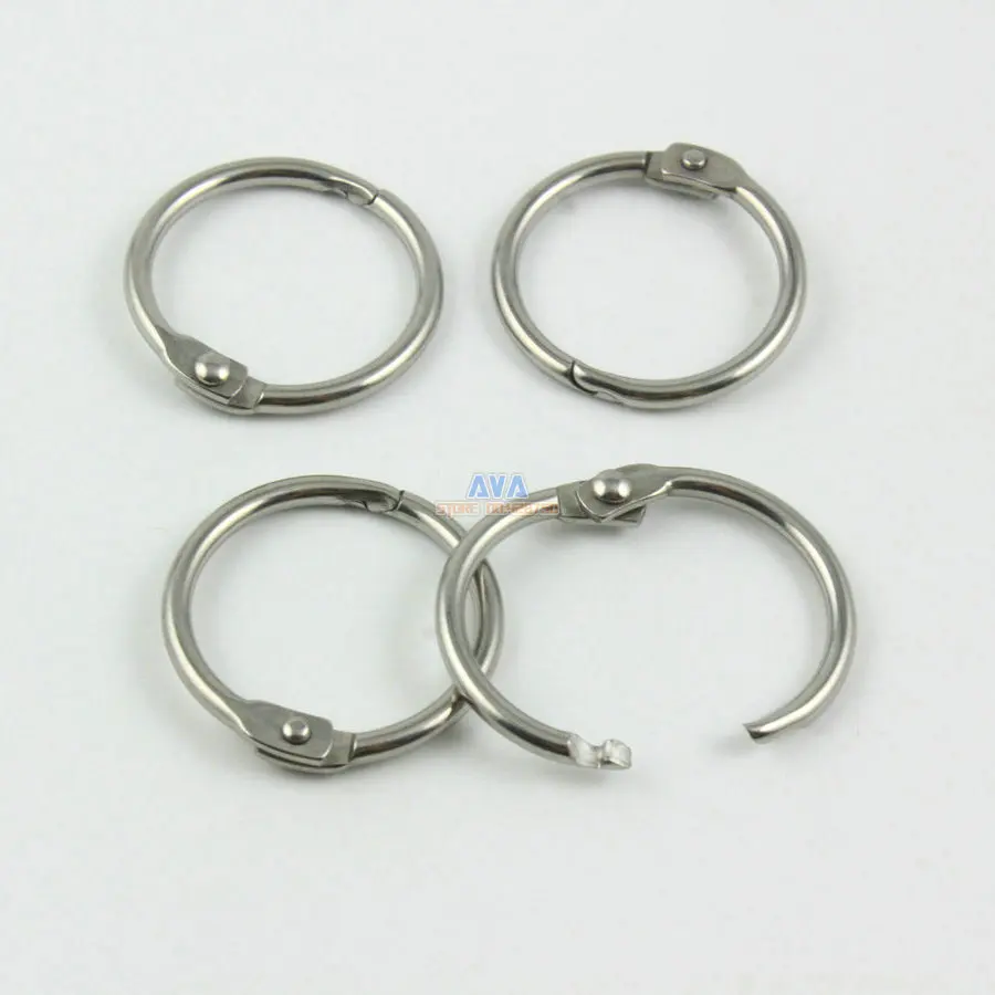 30 Pieces 19mm Stainless Steel Curtain Rings Curtain Open Rings Sliding Hook