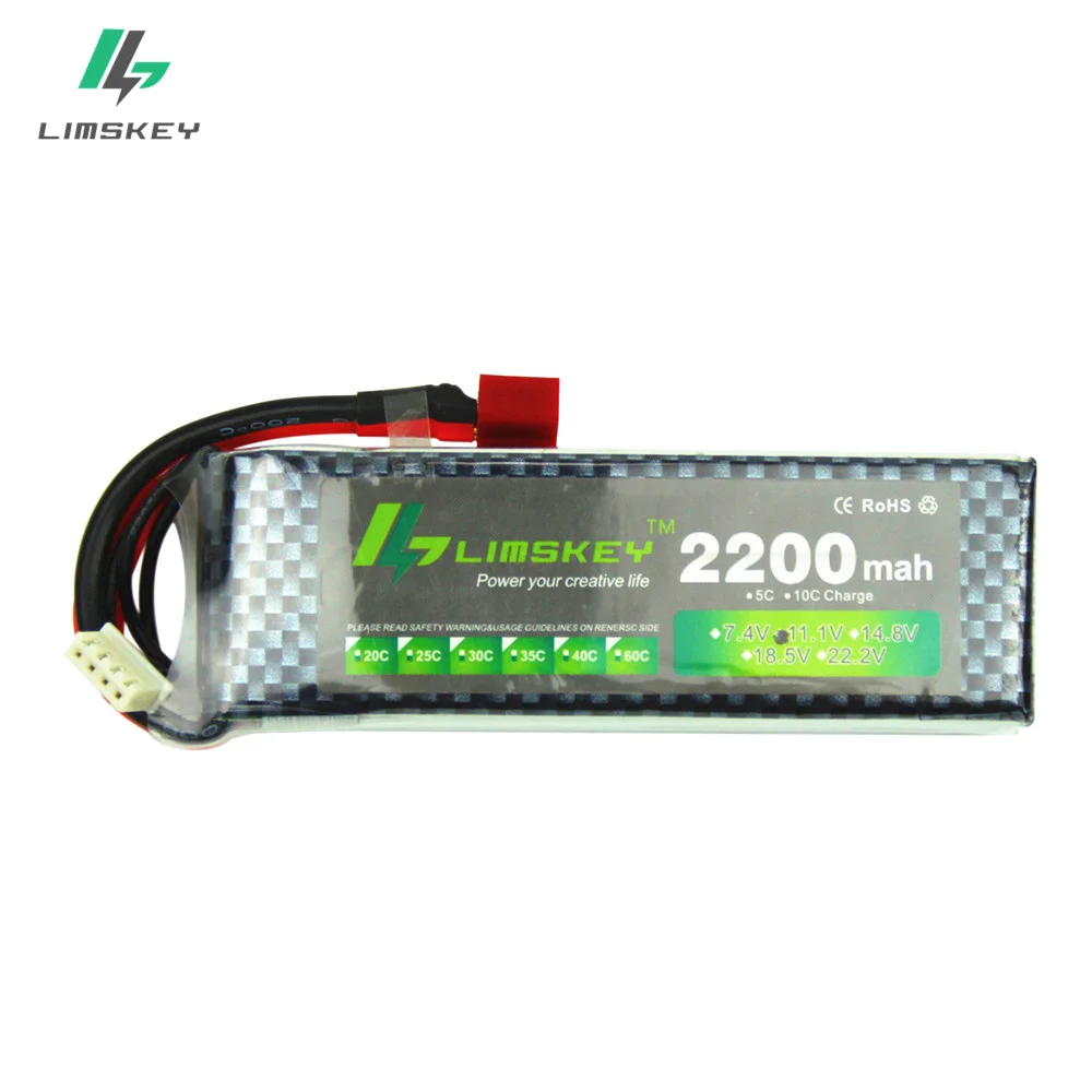 Kaufen Limskey Power Marke Neue 11,1 V 2200mAh MAX 35C batterie T xt60 Stecker für Auto Flugzeug Teil 2 teile los 3s lipo batterie 11,1 v batterie