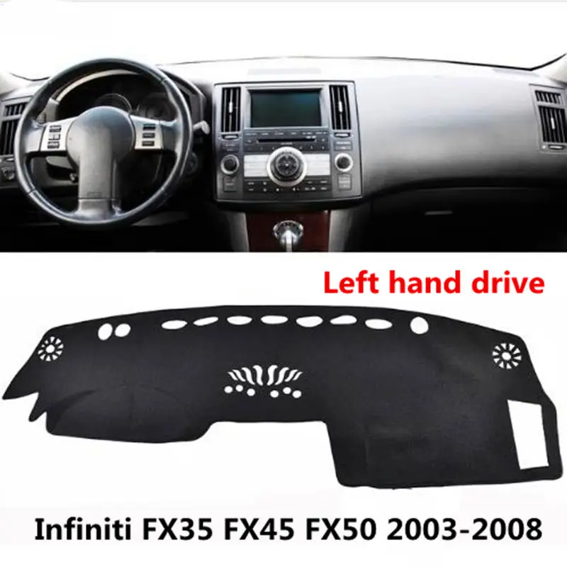 TAIJS Car Dashboard cover for Infiniti Left hand drive protective Auto