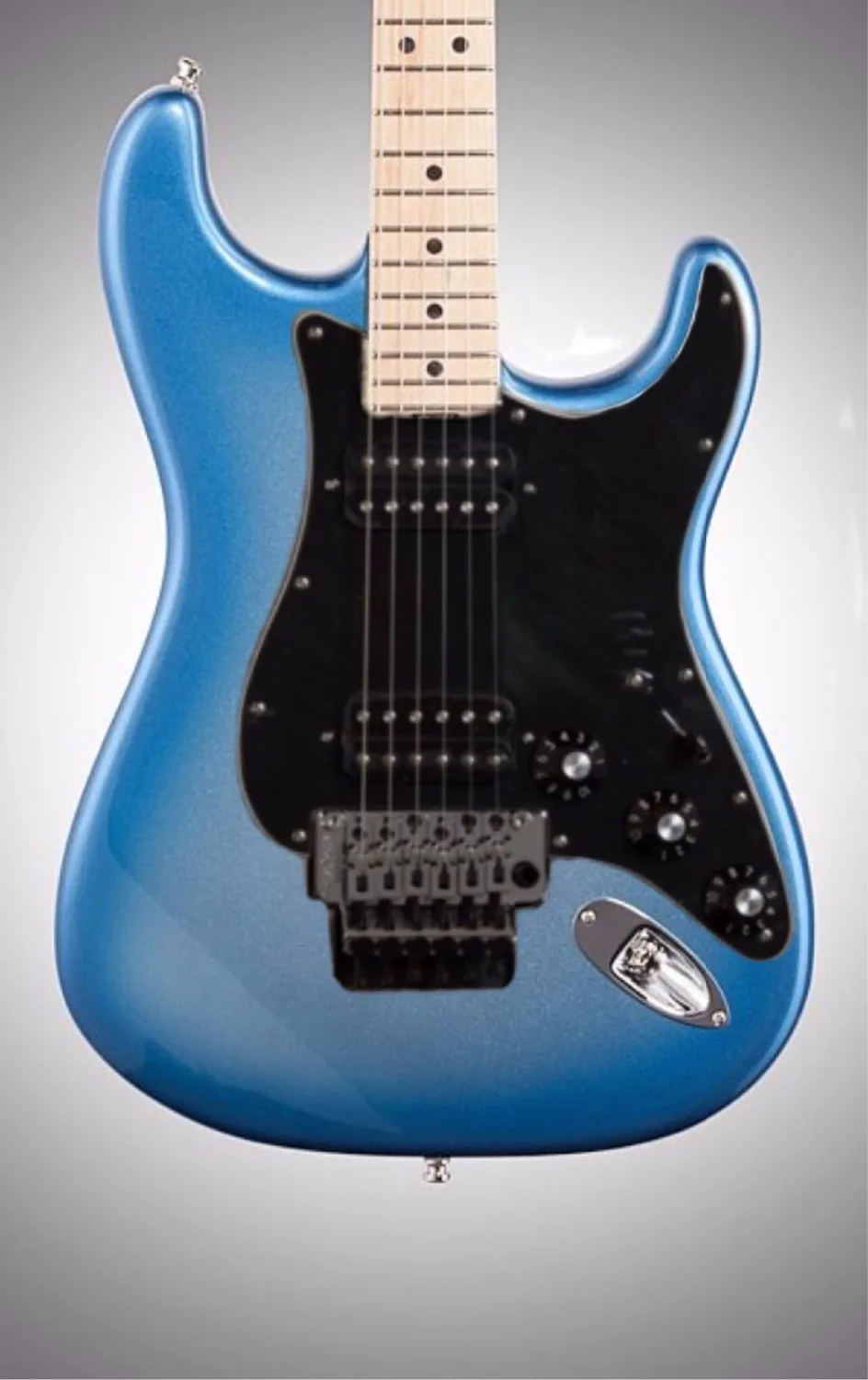 new arrival custom blue electric guitar , with maple neck , high
