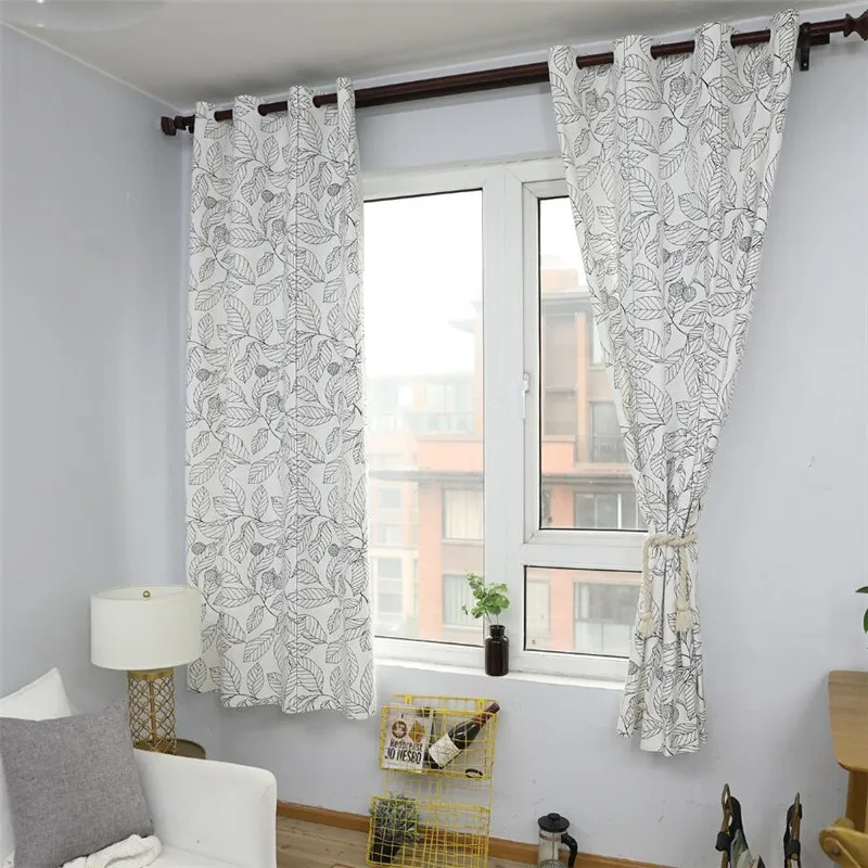 Past Nordic Style Linen Cotton Blackout Curtains For Living Past Nordic Style Linen Cotton Blackout Curtains For Living