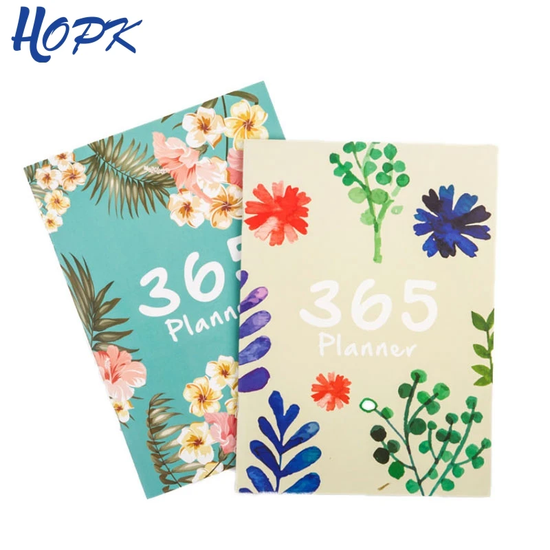 

365 Days Infinite Year Cute Flower A4 Notebook Diary Journal Weekly Monthly Planner Agenda 2019 Notebook School Office Supplies