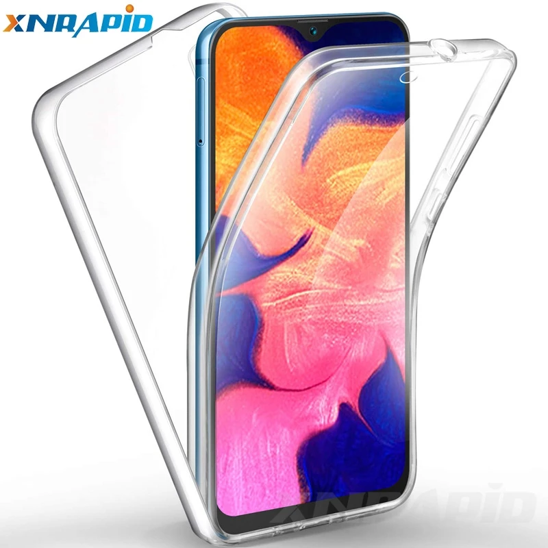 

front and rear 360-degree case for iphone6 7 8 + XS MAX X XR 6 6S + full body TPU+PC soft transparent cover