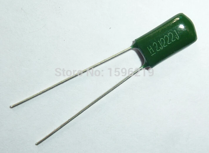 10 шт. Майларовый пленочный конденсатор 630 в 2J222J 2200pF 2.2nF 2J222 5% полиэфирный