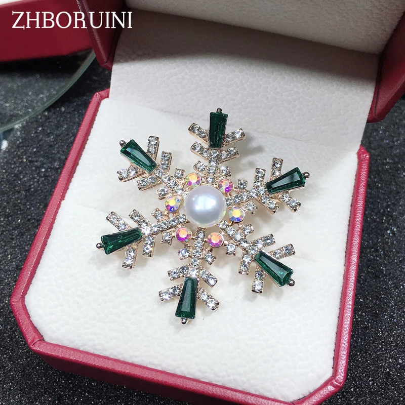 Новинка 2019 браслет ZHBORUINI из искусственного жемчуга в виде снежинки ювелирные