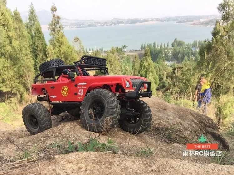 Кастер 1/10 4WD Jeep CJ10 RTR пульт дистанционного управления модель автомобиля бездорожью скалолазание грузовик RC