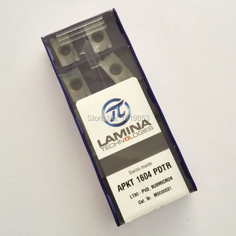 

APKT1604 PDTR LT30 carbide inserts for indexable end milling cutter CNC machine