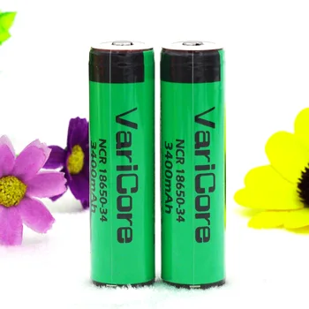 

2PCS VariCore Protected Original Rechargeable Li-lon battery 18650 NCR18650-34 3400mah with PCB 3.7V For Flashlight batteries