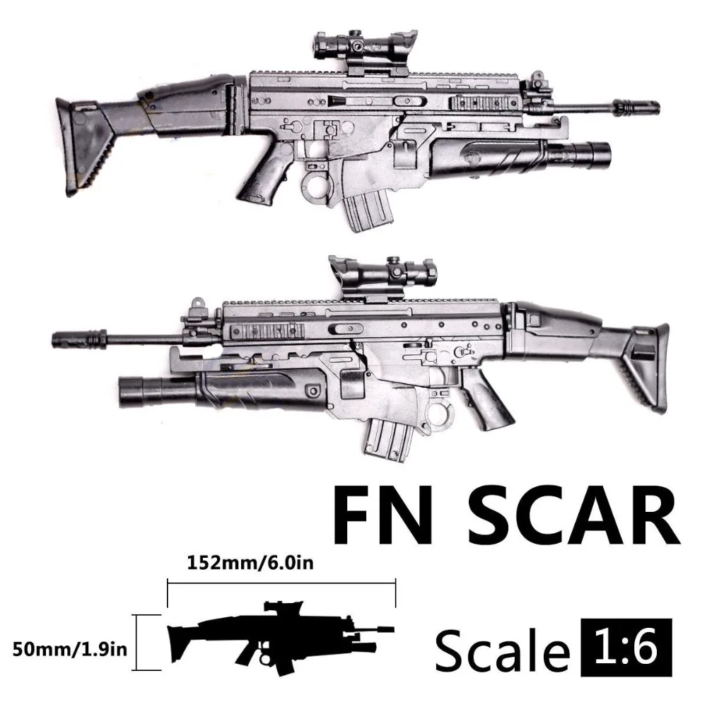 1:6 1/6 масштаб 12 дюймов фигурки винтовки FN шрам модель пистолет игрушка использовать для 1/100 MG Bandai Gundam модель солдат части и компоненты