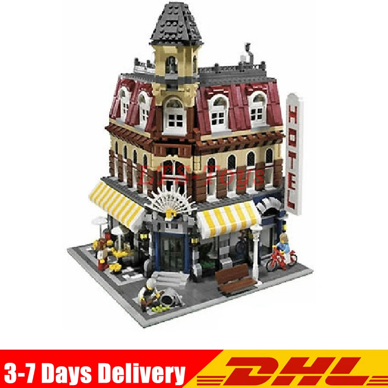 

IN Stock DHL Lepin 15002 2133Pcs Cafe Corner Model Building Kits Blocks Kid Toy Gift Compatible with Legoings 10182 Educational