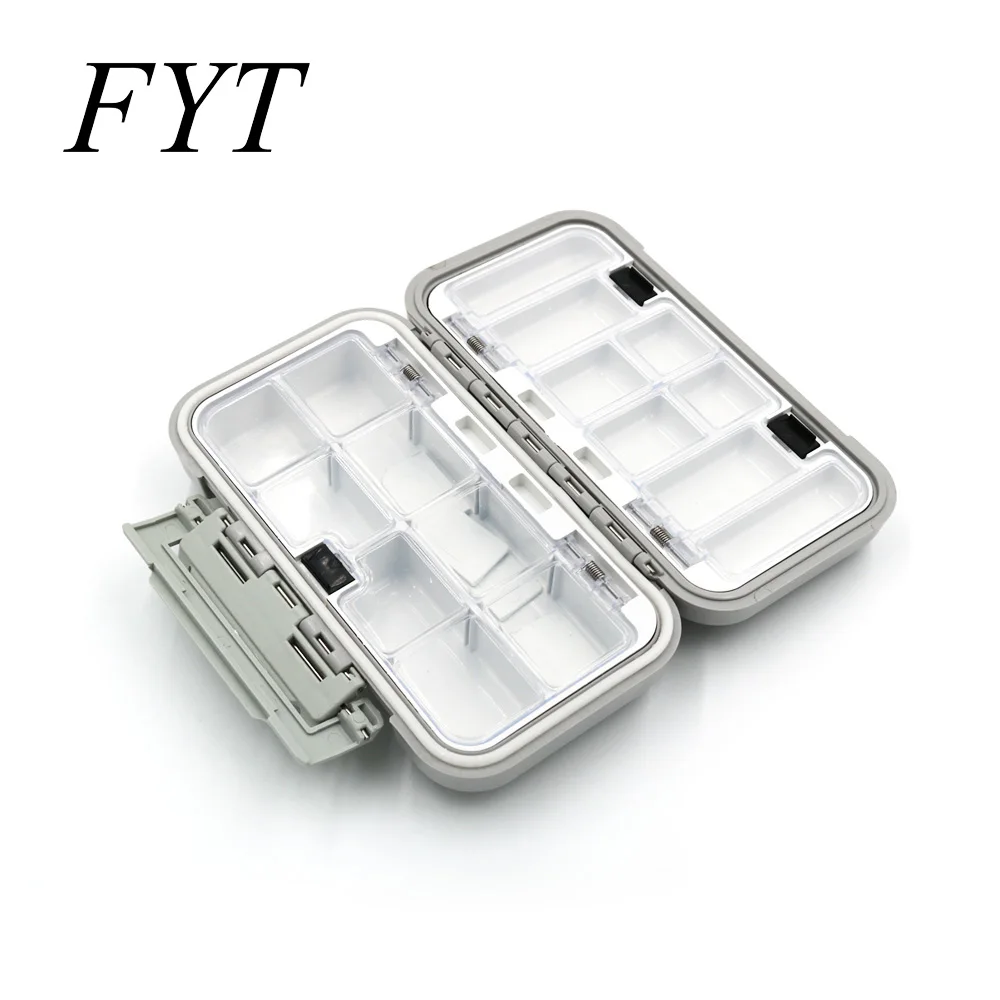 

FYT 1Pcs Fishing Lure Boxes 24 Compartments Double Layer Fishing Box Plastic Fishing Tackle Boxes