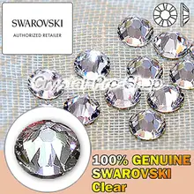 Элементы Swarovski кристально чистые(001)(без горячей фиксации/горячей фиксации) железо вкл(ss3-ss48)(1 мм-11 мм) Стразы с плоской задней поверхностью