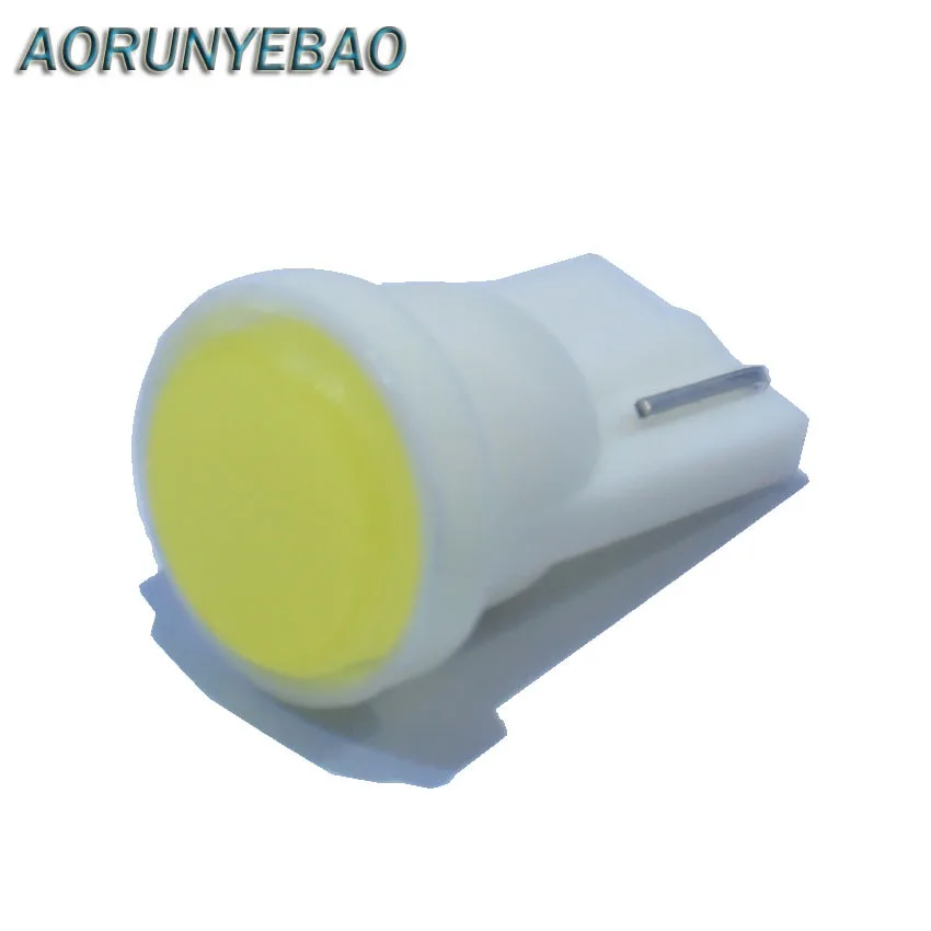 AORUNYEBAO 100 шт. T10 светодиодный фонарь для салона автомобиля COB W5W 194 168 клиновидные