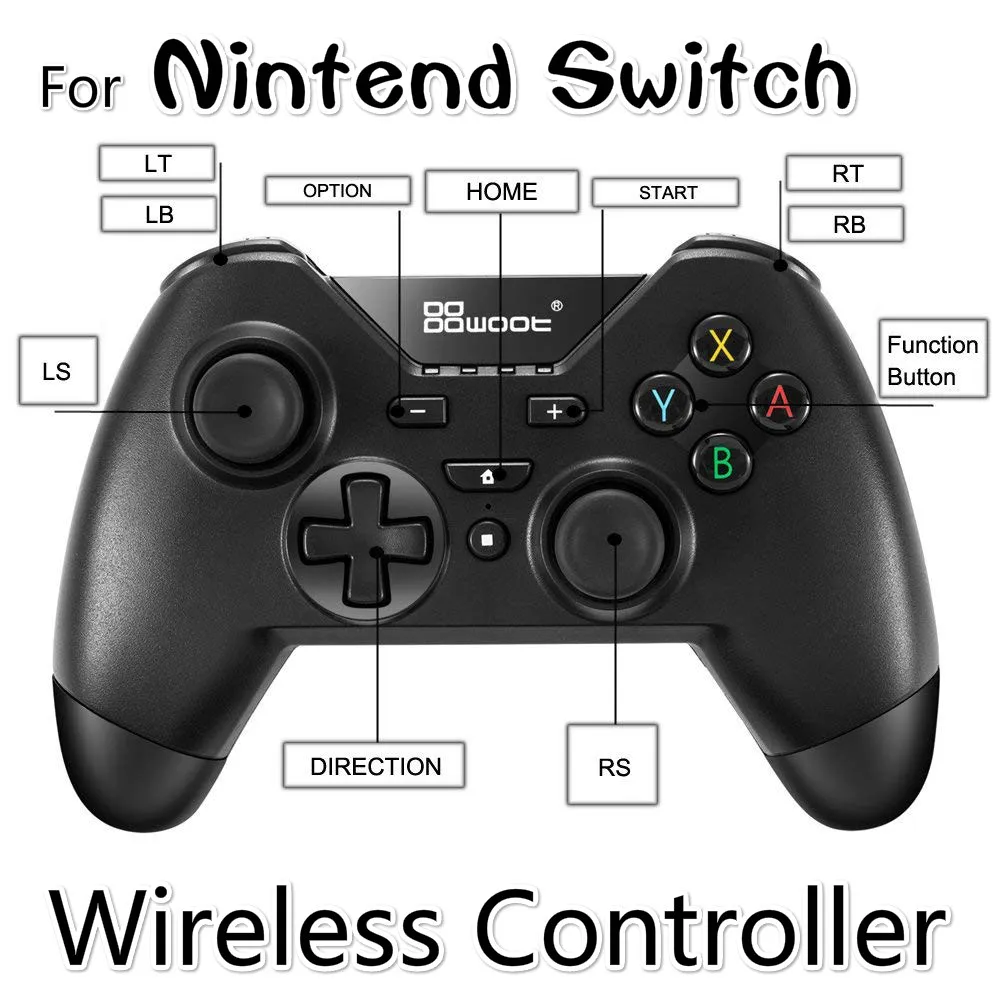 Zorx Беспроводной игровой контроллер для Nintend Swtich ПК вибрации геймпад джойстик