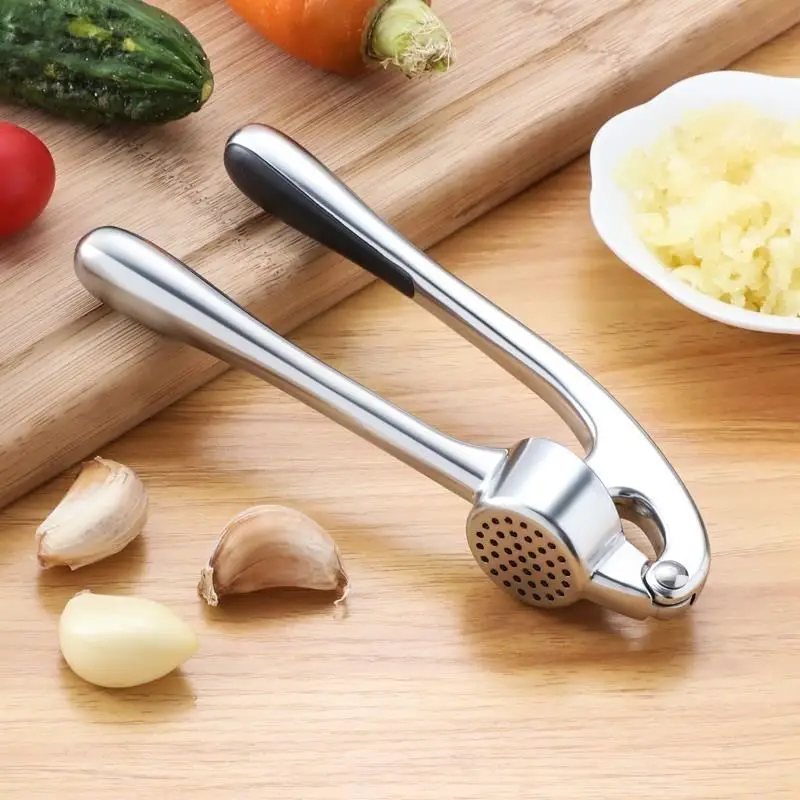 

Multi Functional Stainless Steel Garlic Press Hand Press Crusher Garlic Ginger Chopper Grinding Slicer Cutter Kitchen Tool 1pcs
