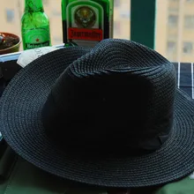 Jazz Design Woman Hat Summer 2016 Classic Black Party Concert Accessories Wide Brim Hat Floppy Visor Lady Headdress2016031404 u2