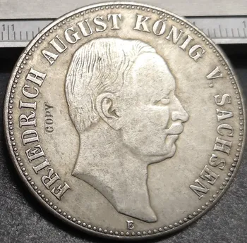 

1907-E Kingdom of Saxony 5 Mark-Friedrich August III Silver Plated Copy Rare coin