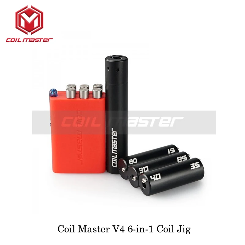 100% аутентичная катушка Master намоточный комплект V4 6 в 1 Катушка Jig Coiling для RDTA RTA RDA