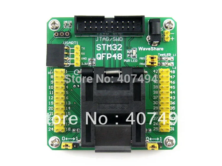 Программатор розетка STM32F10xC STM32L15xC Yamaichi STM32 шаг 0 5 мм QFP48 LQFP48 STM32F10xC|Демонстрационные