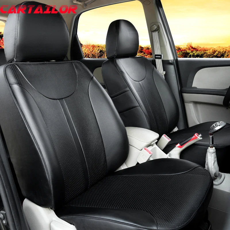 CARTAILOR Car Seat Cover PU Leather Styling for Kia Niro 2017 Accessories for Cars Custom Fit