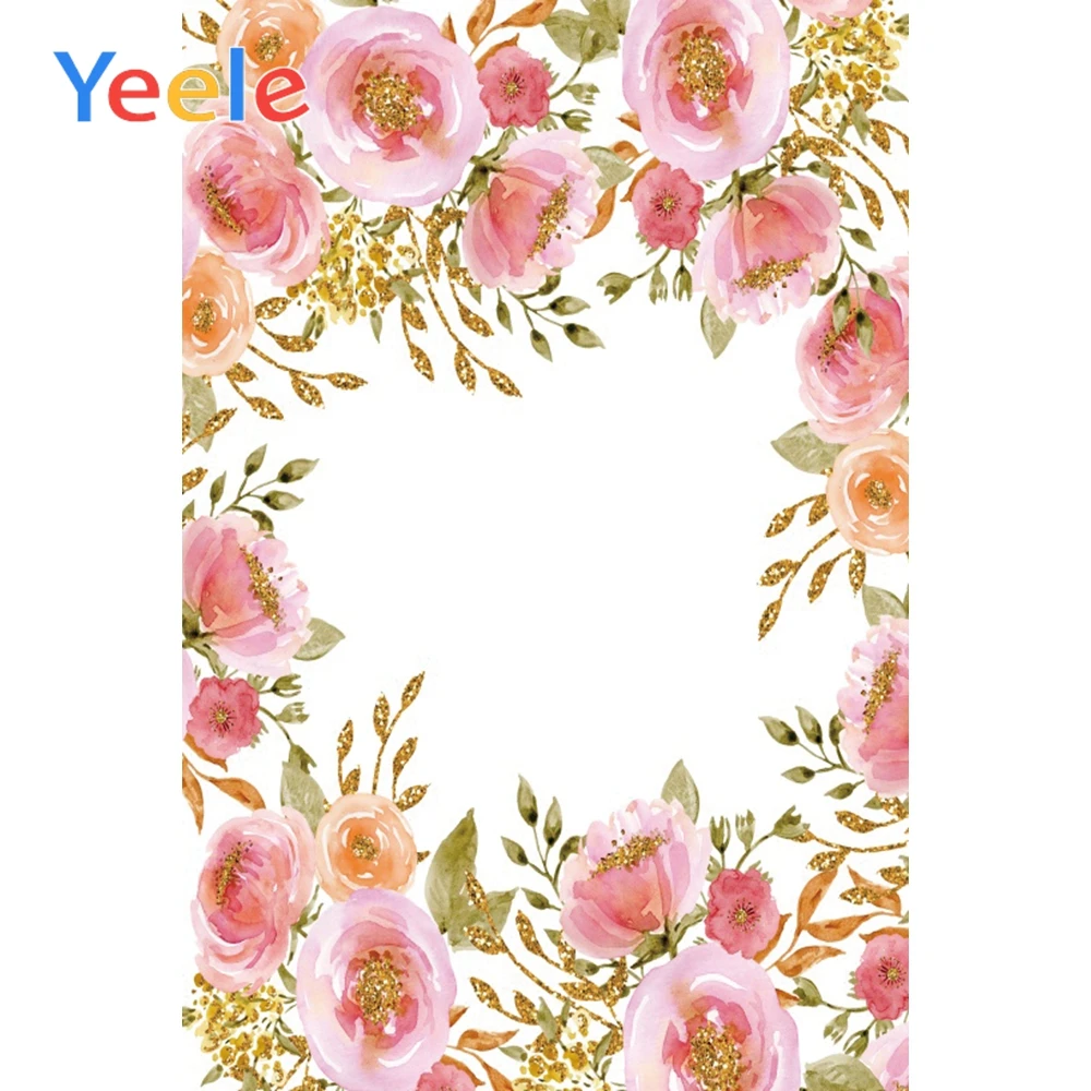 

Yeele Flowers Wreath Circle Props Doll Pet Scene Baby Kid Portrait Photographic Background Photography Backdrop For Photo Studio