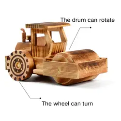 Деревянный Моделирование стрит ролик модель автомобиля детская Игрушечные лошадки ремесла украшения
