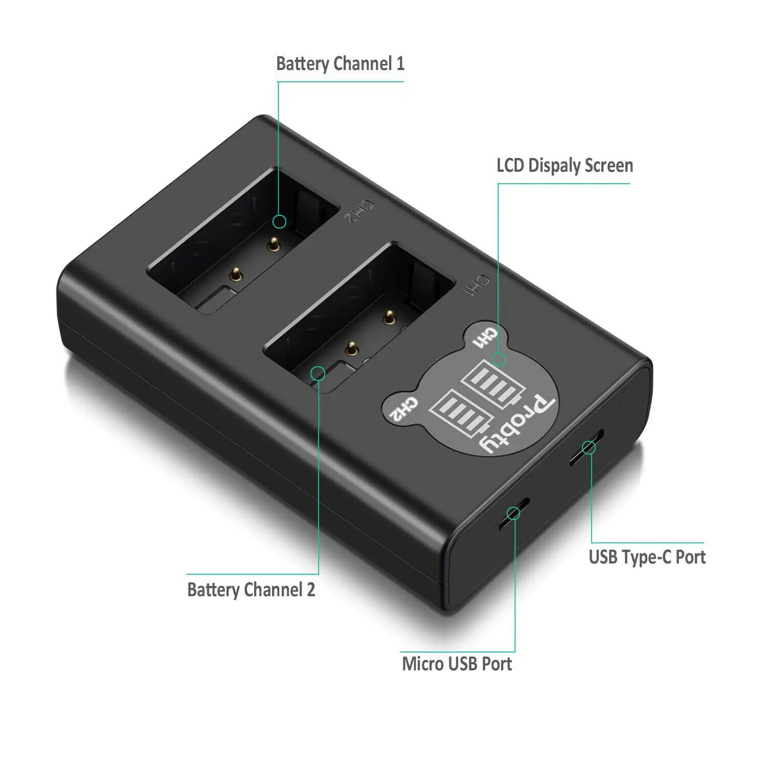 Аккумулятор LP E6 LPE6 E6N 2650 мАч + двойное зарядное устройство со светодиодной