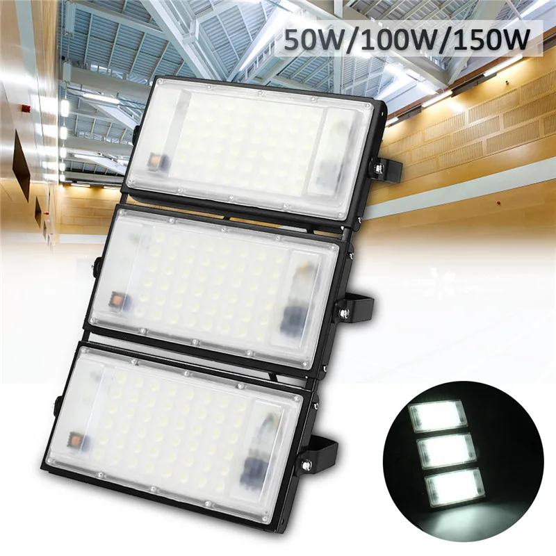 

50/100/150W LED Outdoor Floodlight Spotlight Wall Washer Lamp Reflector Lighting Waterproof Garden Park Square