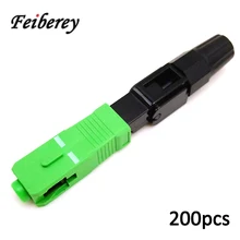 

200PCS FTTH SC APC Optical Fiber Fast connector FTTH Tool Cold Connector Tool High Quality SC/APC fast connector