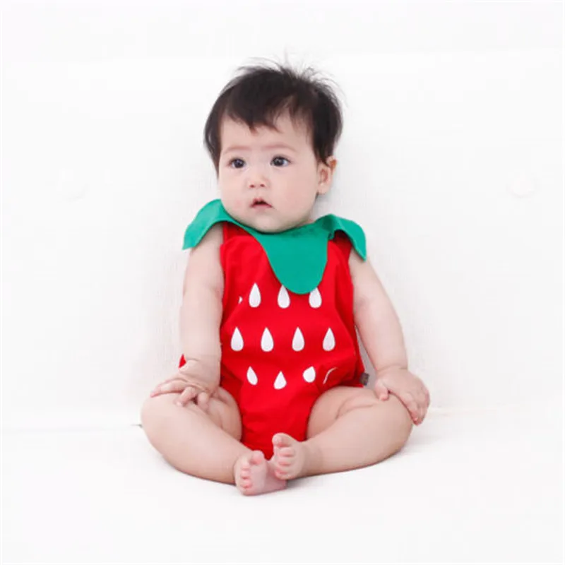 

Lovely Newborn Infant Cute Watemelon Baby Rompers Children Clothes Summer Watemelon Outfits