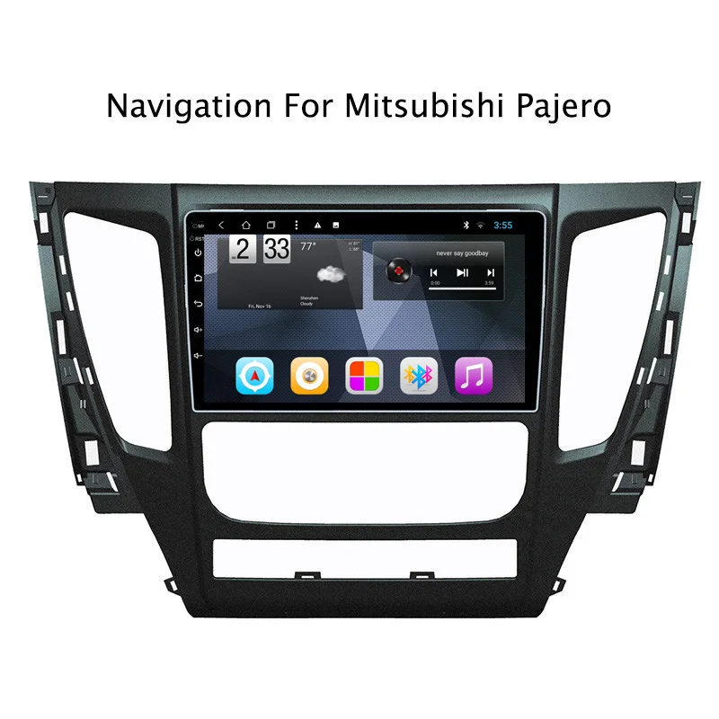 Ectwodvd Восьмиядерный Android 8 1 автомобильный DVD для Mitsubishi Pajero 2015-2018 с gps навигацией