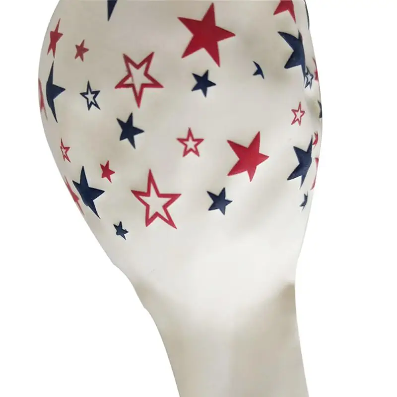100 шт 12 дюймов DIY американский День Независимости пятиконечная звезда латексные воздушные шары День рождения Свадебные украшения поставки