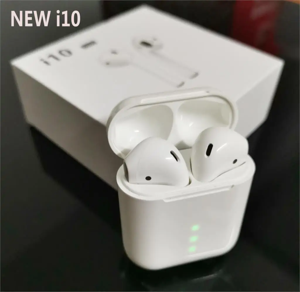 

New tws i10 air i10tws Bluetooth Earphone Earbuds Wireless i9s i7s pk i12 fit for iphone samsung android X XS Max pods headphone
