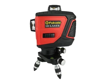 

New Self leveling 360 degree Rotating rotary 3D laser leveler cross line red beam laser level 3d 360 12 lines meter nivel laser