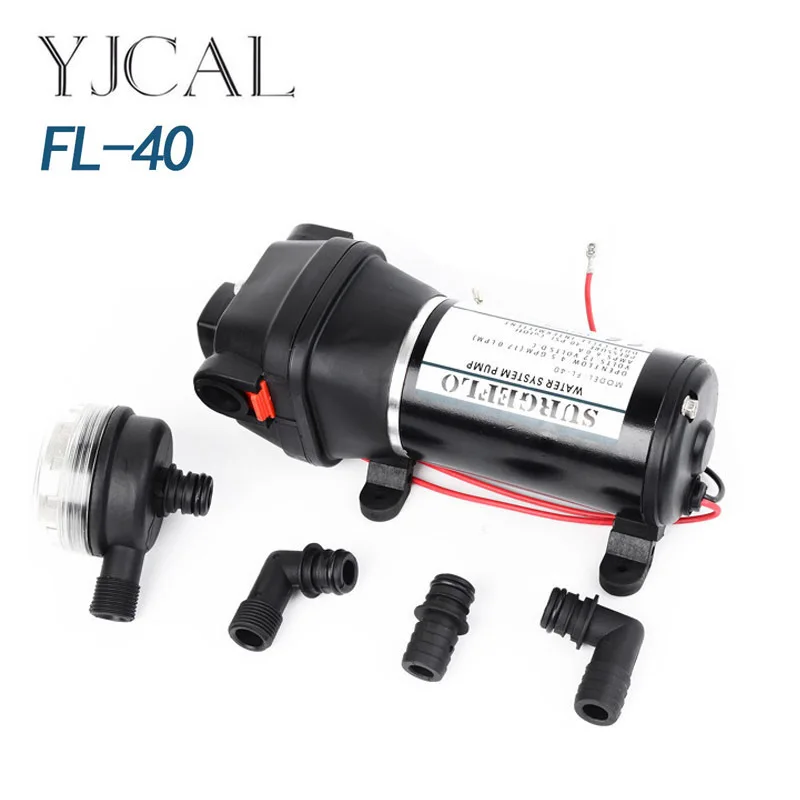 

FL-40 12V24V DC Small Diaphragm Pump Vacuum Suction Flow Irrigation Automatic Drainage Pump