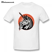 US Big Size Men’s T Shirts unicorn printed Tshirt Man Clothes 100% Cotton Short Sleeve Men’s Tee Shirts Tops Summer