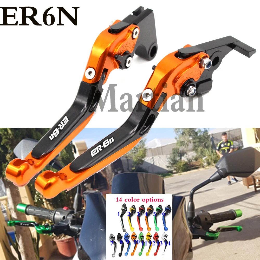 

14 Colors CNC Motorcycle Brakes Clutch Levers For KAWASAKI ER6N ER-6N 2006-2008