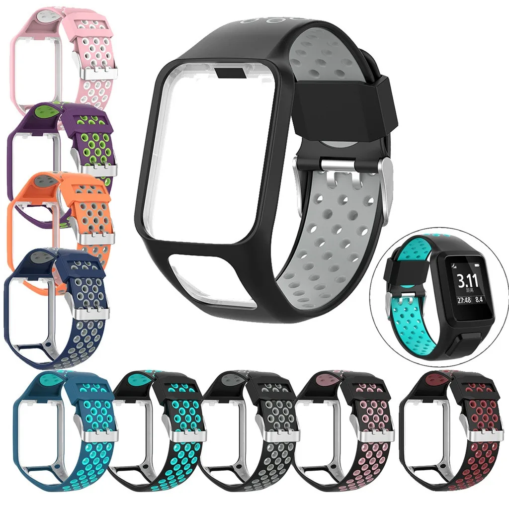 

High Quality Smart Watch Strap for TomTom Replacement Silicone Band Strap For TomTom Adventurer / Golfer 2 /Runner 3 Watch L0524