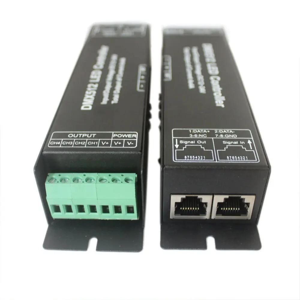 GIDEALED 4 канальный DMX 512 RGBW декодер RGB контроллер светодиодной ленты dmx512 диммер для