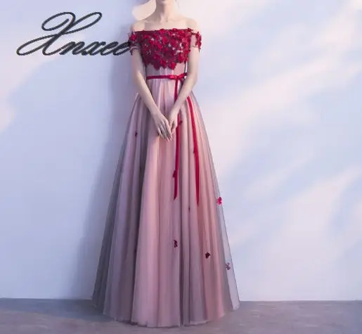 

2019 new summer word shoulder length slimming large size dress
