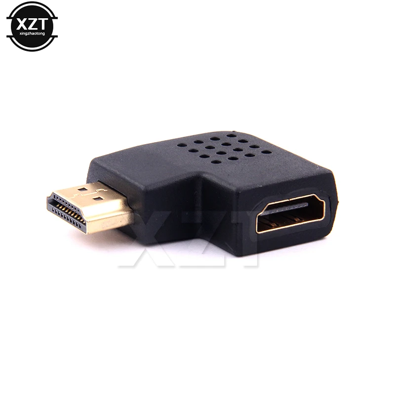 Кабельный адаптер-переходник HDMI штекер к HDMI Женский Кабель адаптер, преобразователь, удлинитель правый/левый угол для HDTV HDMI 1080 P