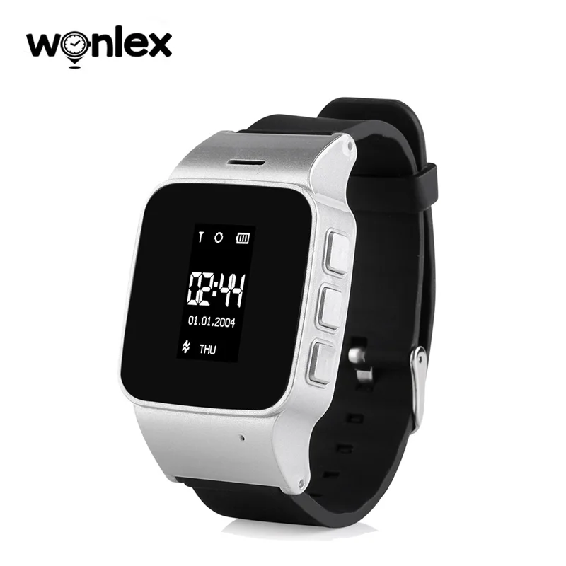 Wonlex EW100-Plus 1,22 дюймов oled-дисплей для пожилых людей/взрослых детей анти-потеря дистанционного мониторинга наручные часы с SOS помощь часы