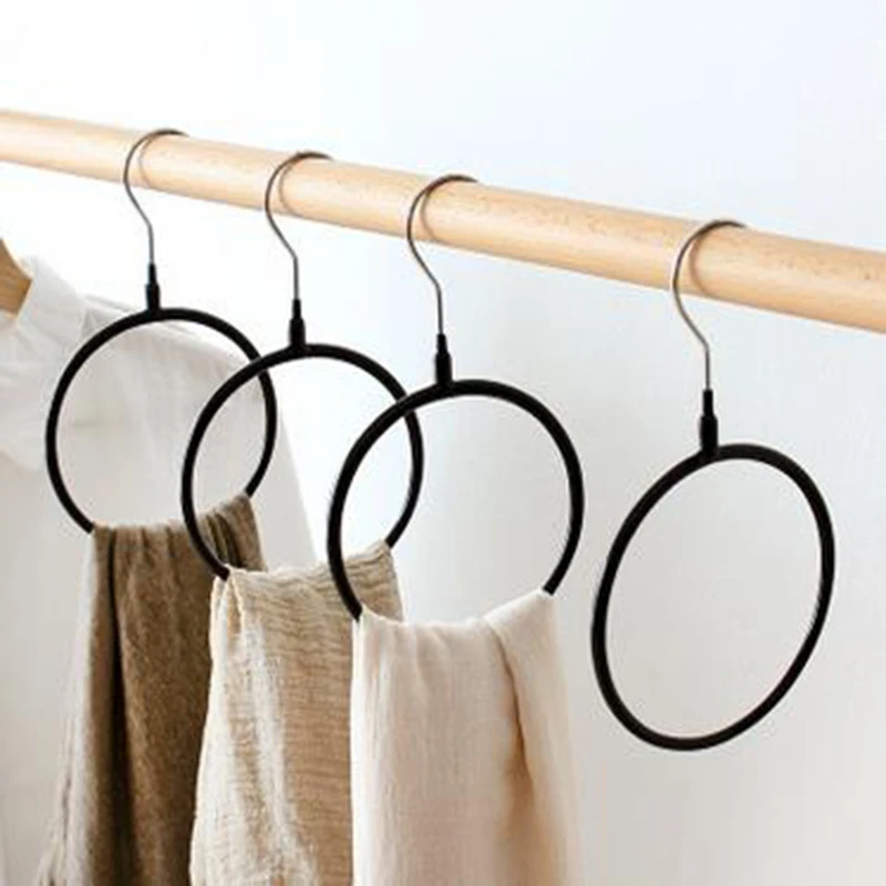 

Scarf Hangers For Tie Belts Rocks Circle Shelf Bathroom Towel Hanger Organizer Neckties Holder