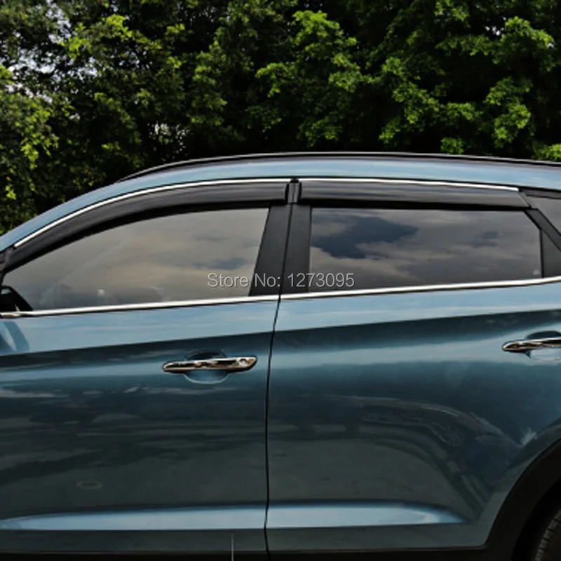 For 2015 2016 Hyundai Tucson Window Visor Vent Shades Sun Rain